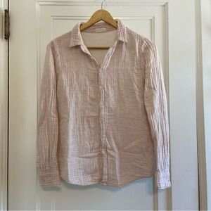 CP Shades Romy cotton button down top